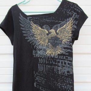 Harley Davidson Women's Biker T-Shirt Medium USA Made Vintage